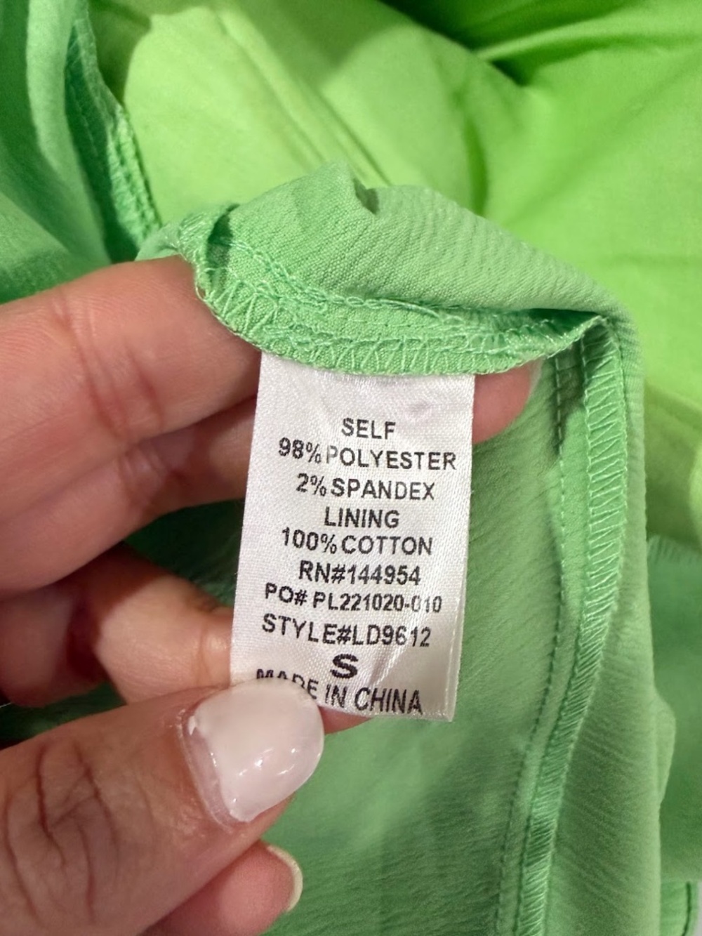 Luxxel Women's Pistachio-colored Off-the-shoulder Ruffle Mini Dress Size S - Picture 8 of 11